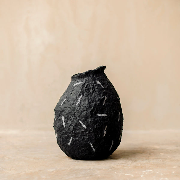 Narrow Black Vase