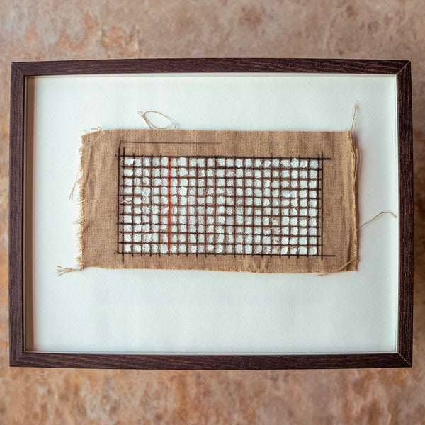 Oil Painting: Textile Grid