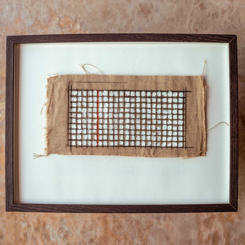 Oil Painting: Textile Grid
